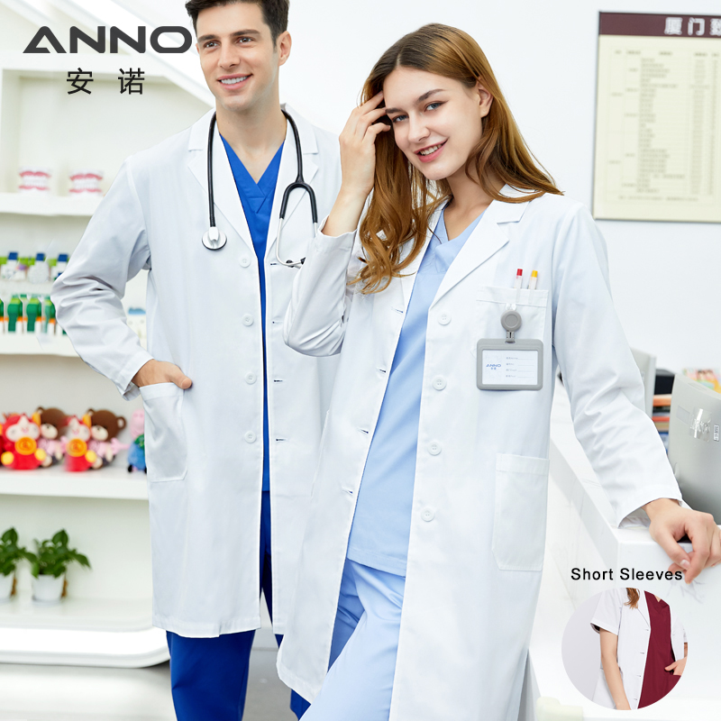 Medical Lab Gown - ANNO Trắng Bác Sĩ Y Khoa