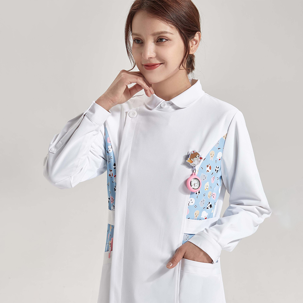 Anti Static Printed Nurse Lab  - đánh giá và giá Medical Lab Gown