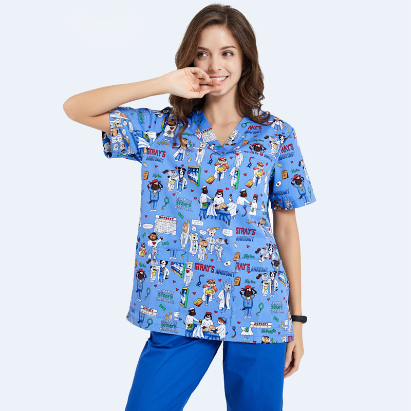 Scrubs Nursing Workwear Women  - đánh giá và giá Medical Lab Gown