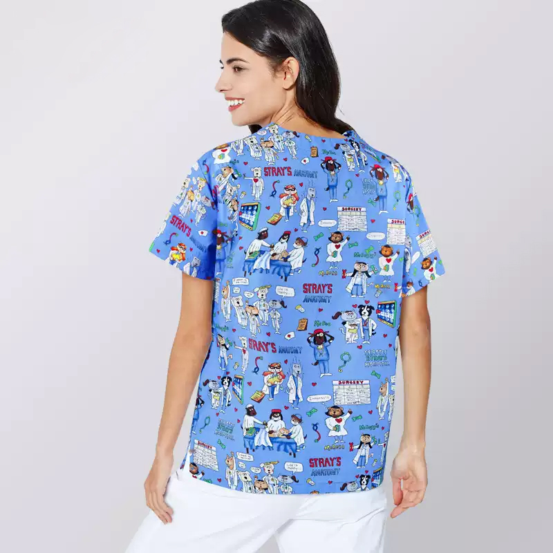 Scrubs Nursing Workwear Women  - đánh giá và giá Medical Lab Gown